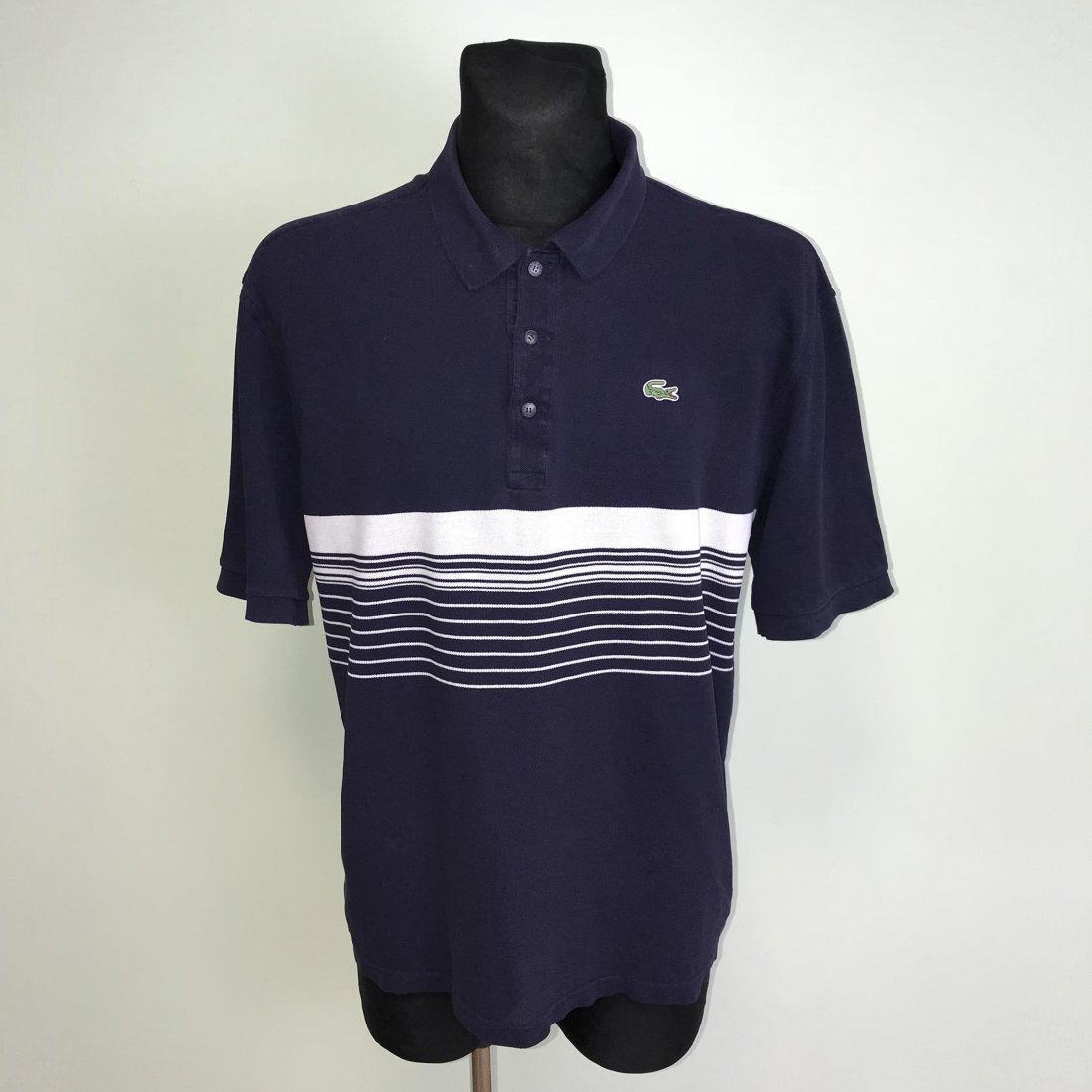 Vintage Men's Lacoste Polo Shirt Size 7 / XL: Armpit to Armpit: 24 in.