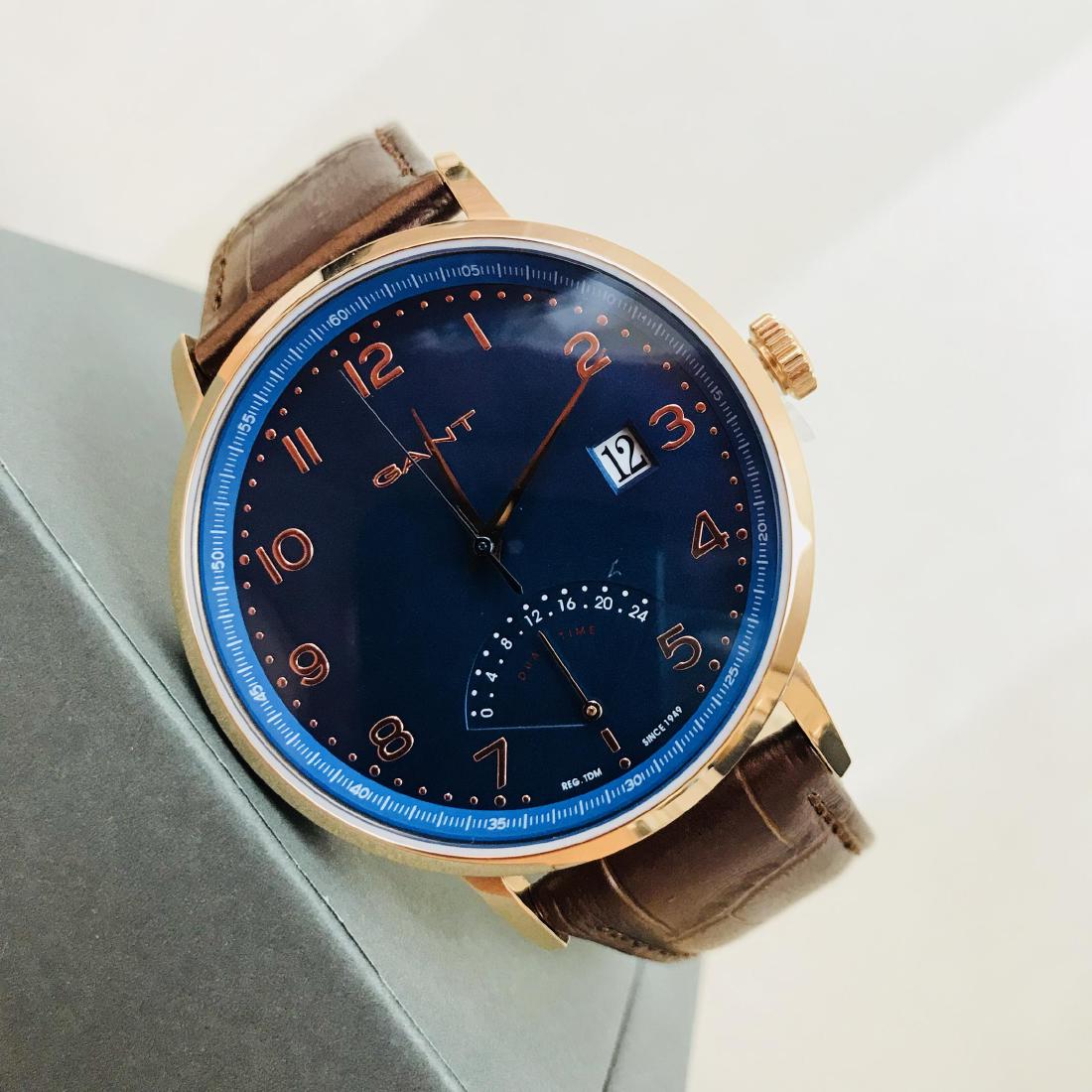 GANT Men's Pennington Dual Time Gold Plated Watch (1 of 10)