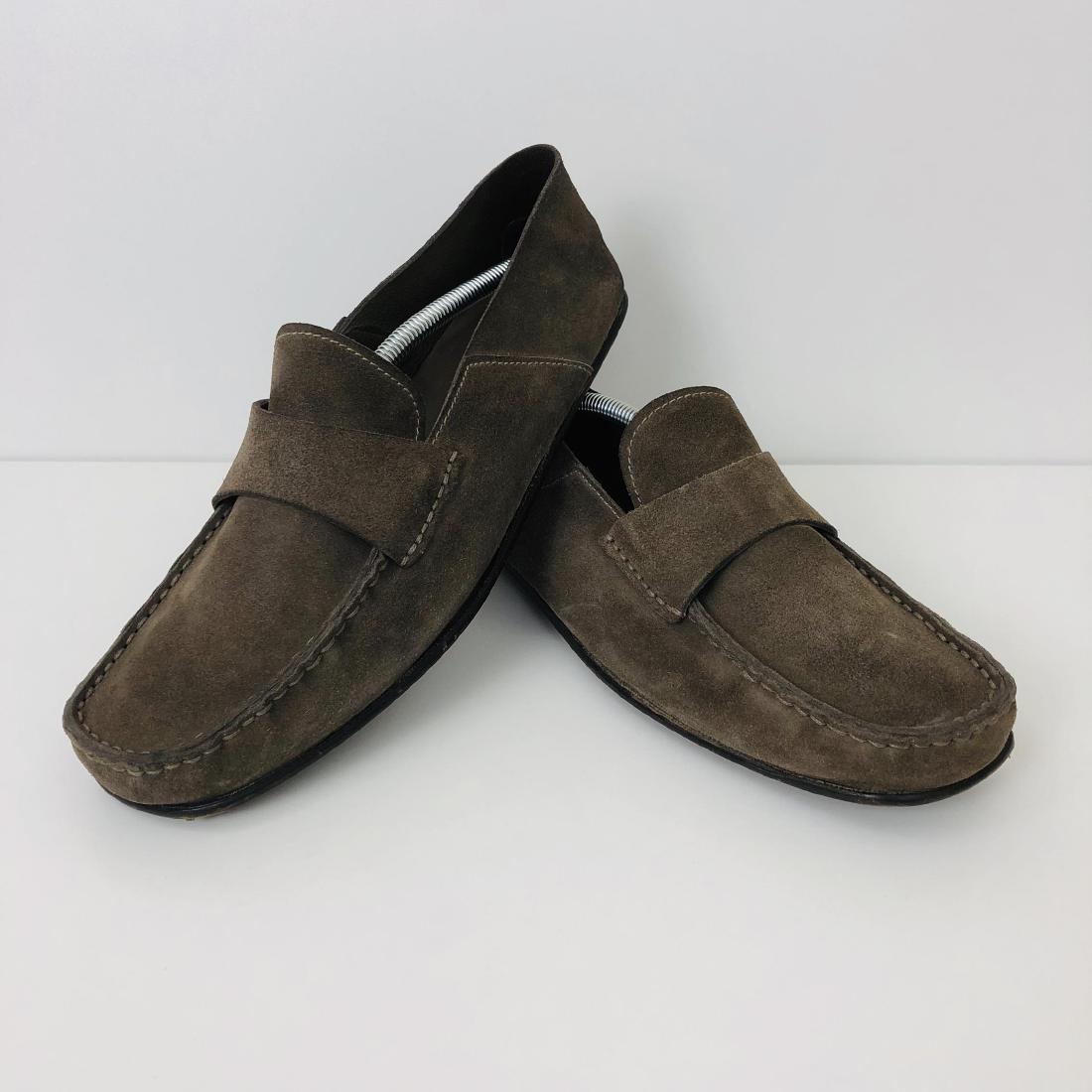 Men's Dolce & Gabbana Leather Shoes US 11: Size EUR 44 UK 10 US 11 Color: Brown 100% Authentic 100% Suede Leather Moccasins / Loafers