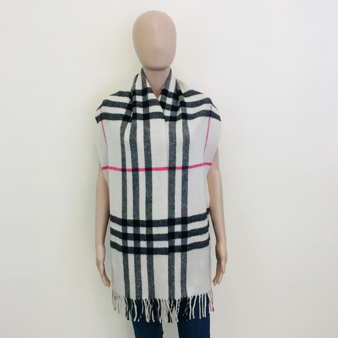 Vintage Burberry 100% Lambswool Scarf: Color: Dark Beige Measurements (inches): Width: 12.5 Length: 76