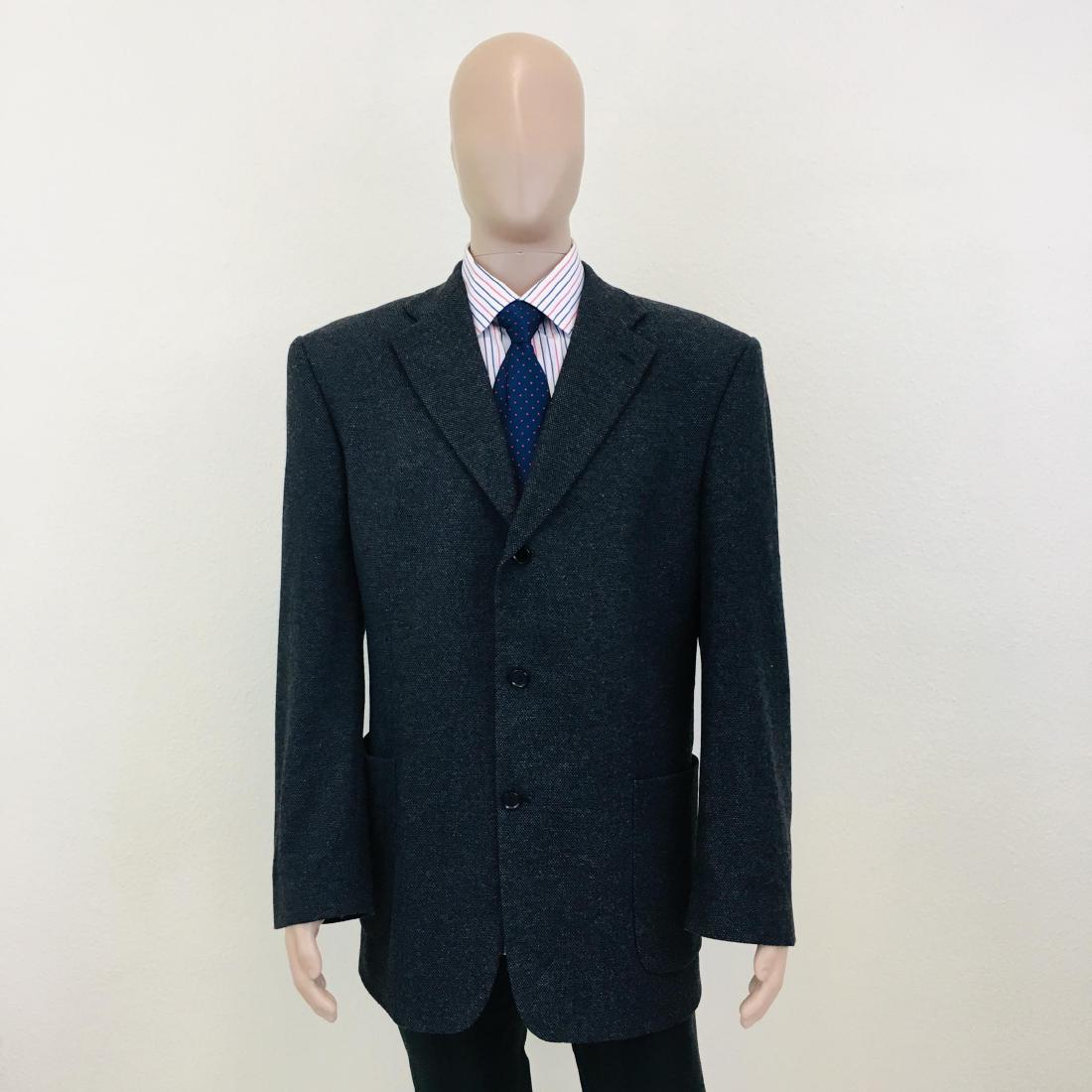 Vintage Men's Blazek Grey Blazer Jacket (1 of 11)