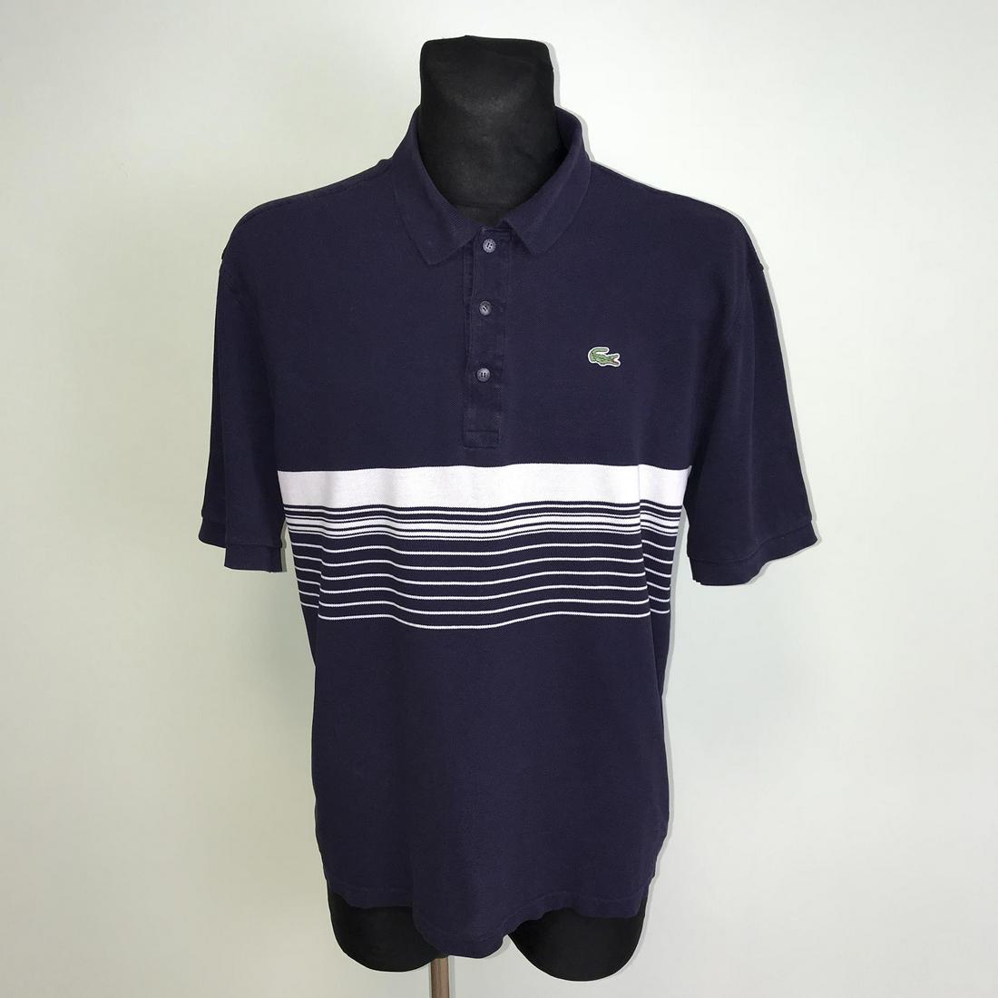 Vintage Men's Lacoste Polo Shirt Size 7 / XL: Armpit to Armpit: 24 in.
