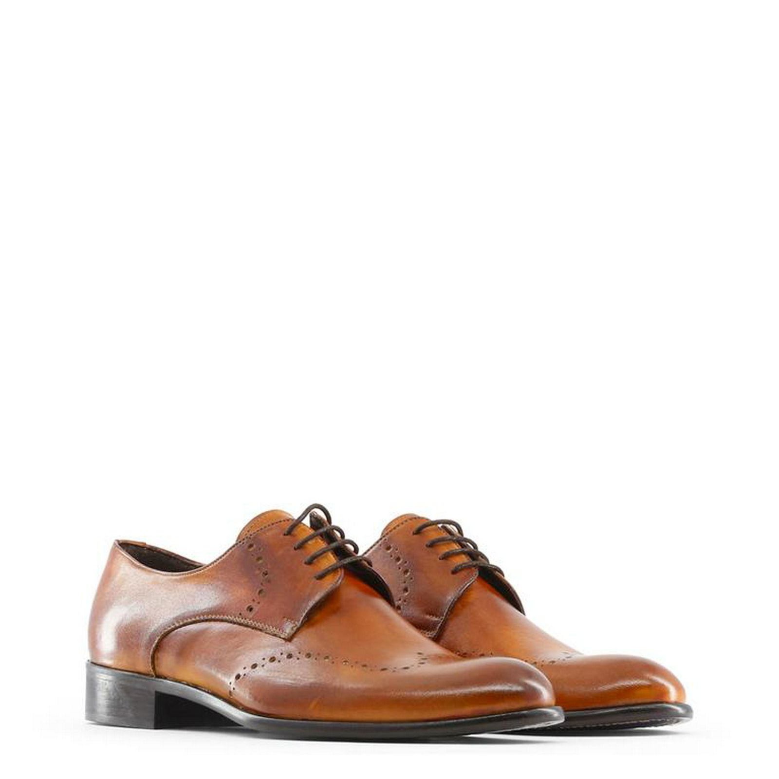 Men's 100% Leather Italian Shoes Size EUR 46 US 13: Size EUR 46 US 13 - upper: 100% GENUINE LEATHER - inside: leather - insole: leather - sole: leather Man shoes with laces -Spring/Summer Collection - 100% MADE IN ITALY