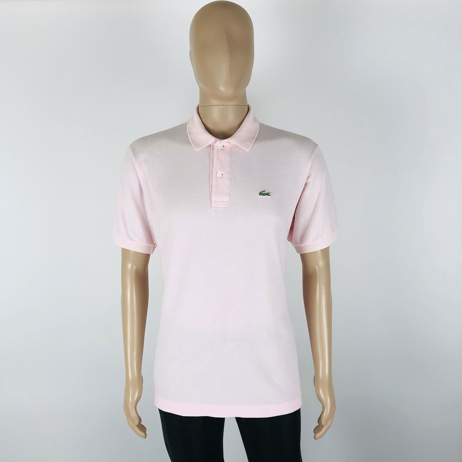 Men's Lacoste Polo Shirt: Size 5 (Large) Armpit to Armpit: 23.5 in. Shoulder to shoulder: 20 in. Total length: 30 in.