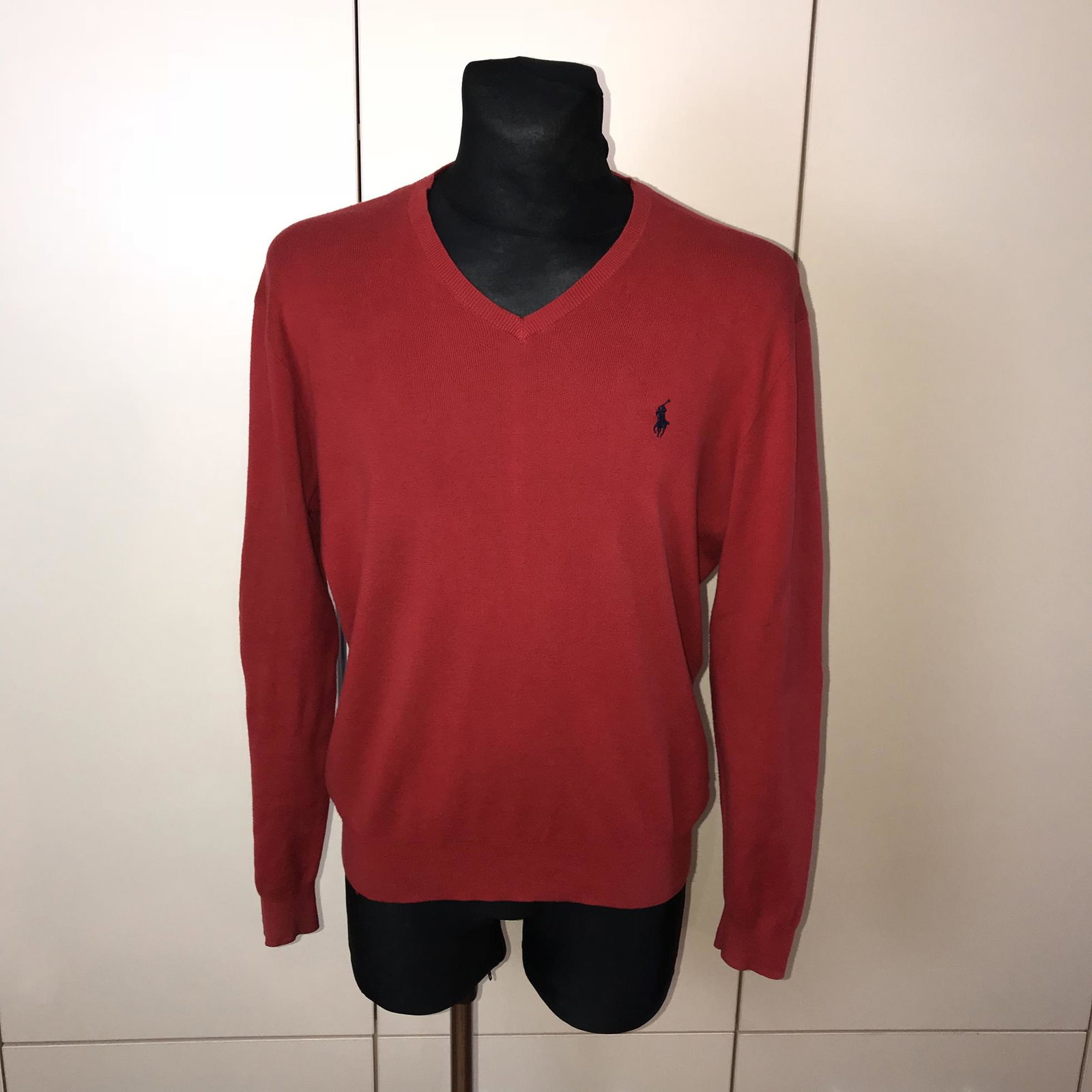 Men's Ralph Lauren Pima Cotton Sweater Size M: Size M Pima Cotton Armpit to Armpit: 23 in. Sleeve from shoulder seam: 25.5 in.