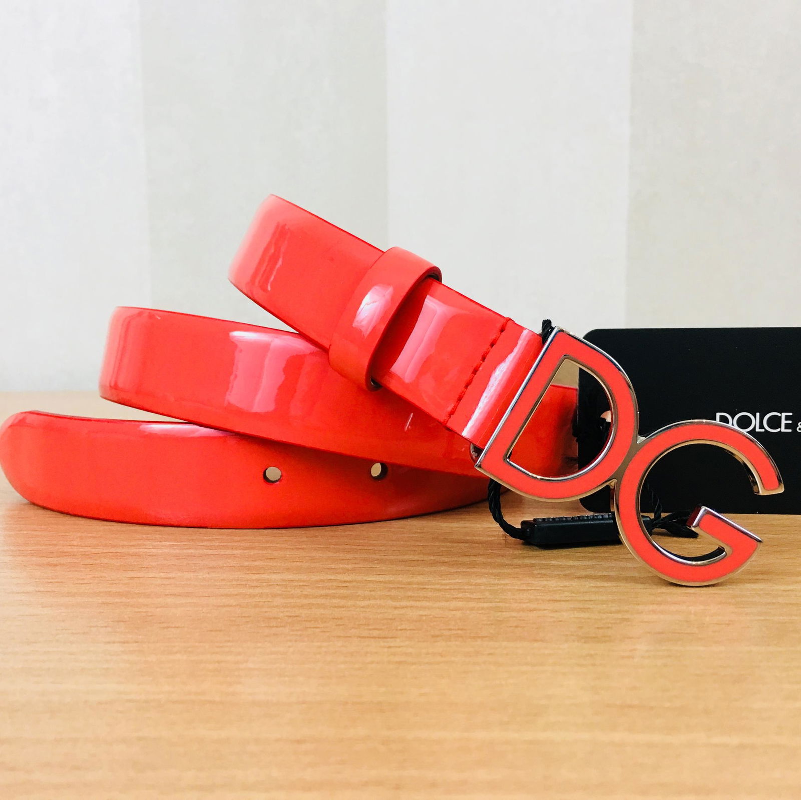 Womenâ€™s Dolce & Gabbana 100% Leather Pink Belt (1 of 7)