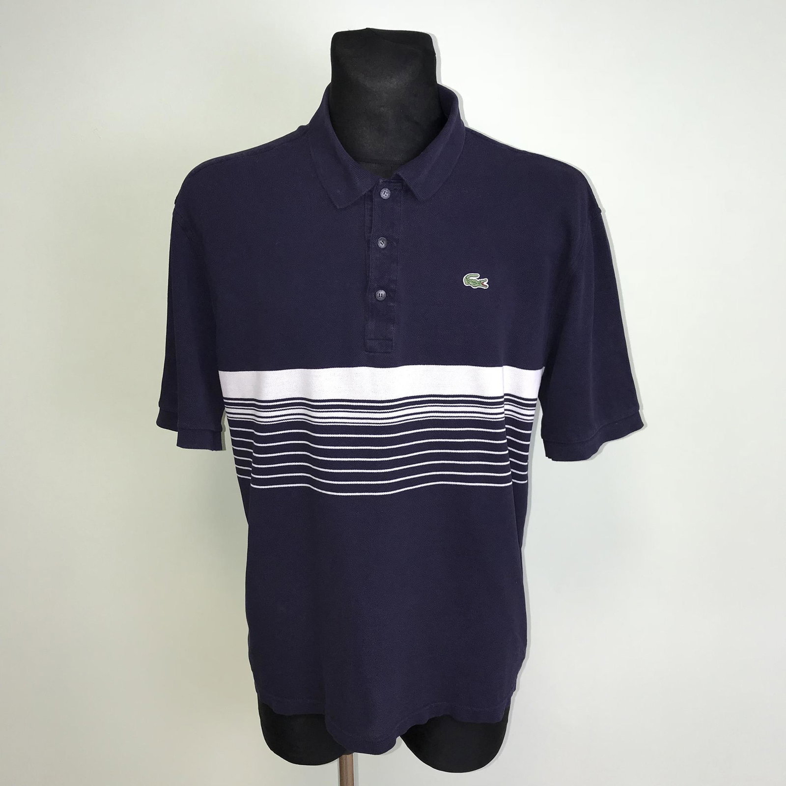 Vintage Men's Lacoste Polo Shirt Size 7 / XL: Armpit to Armpit: 24 in.