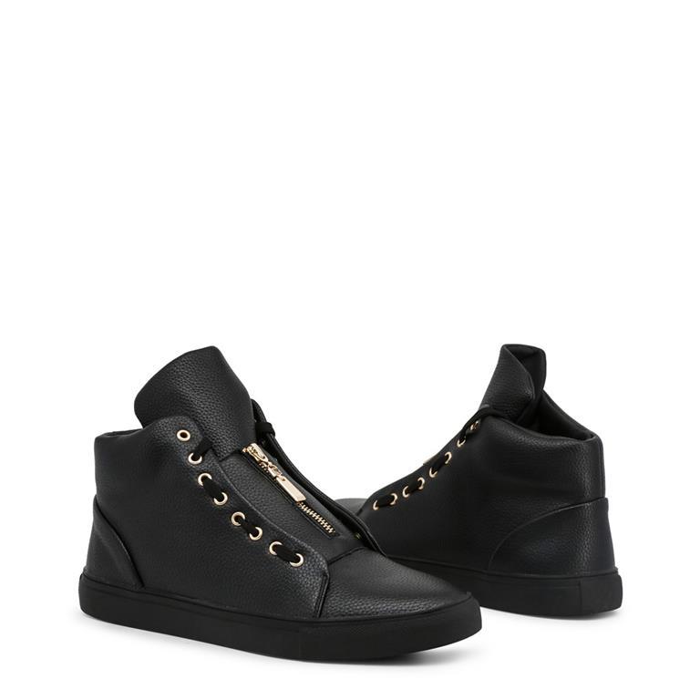 Duca Di Morrone Men's Shoes Sneakers Size EUR 45 US 12: Size EUR 45 US 12 - Upper: synthetic leather - Interior: synthetic material - Rubber sole - High top lace-up Sneakers - Details: central zip, padded collar, metal eyelets, round tip.