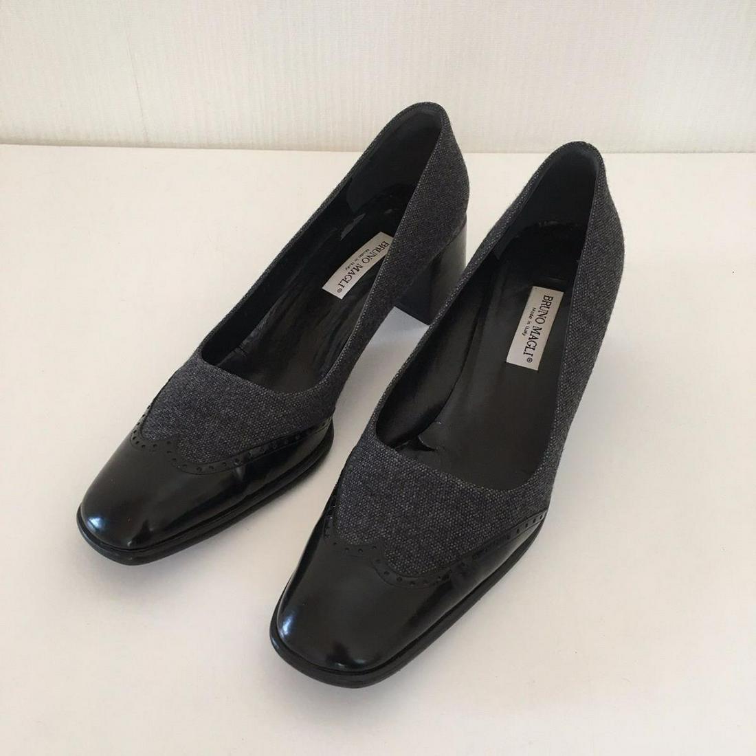 Women's BRUNO MAGLI Designer Pumps Shoes: Size EUR 39 US 9 Upper: Leather / Cotton Interior: :Leather 100% MADE IN ITALY