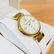 Serene Marceau Diamond Ladies Gold Plated Watch - 3