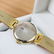 Serene Marceau Diamond Ladies Gold Plated Watch - 7