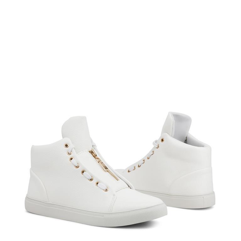 Duca Di Morrone Men's Shoes Sneakers Size EUR 43 US 10: Size EUR 43 US 10 - Upper: synthetic leather - Interior: synthetic material - Rubber sole - High top lace-up Sneakers - Details: central zip, padded collar, metal eyelets, round tip.