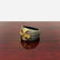Men's NIALAYA 925 Rhodium Silver Gold Crest Ring Size