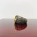 Men's NIALAYA 925 Rhodium Silver Gold Crest Ring Size - 3