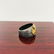 Men's NIALAYA 925 Rhodium Silver Gold Crest Ring Size - 5