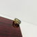Men's NIALAYA 925 Rhodium Silver Gold Crest Ring Size - 8