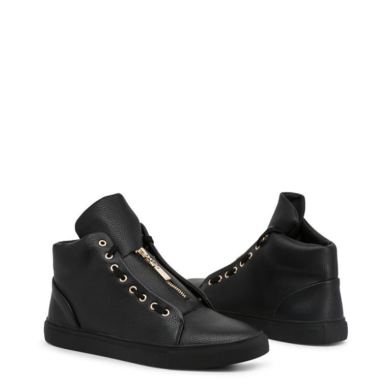 Duca Di Morrone Men's Shoes Sneakers Size EUR 44 US 11: Size EUR 44 US 11 - Upper: synthetic leather - Interior: synthetic material - Rubber sole - High top lace-up Sneakers- Details: central zip, padded collar, metal eyelets, round tip.