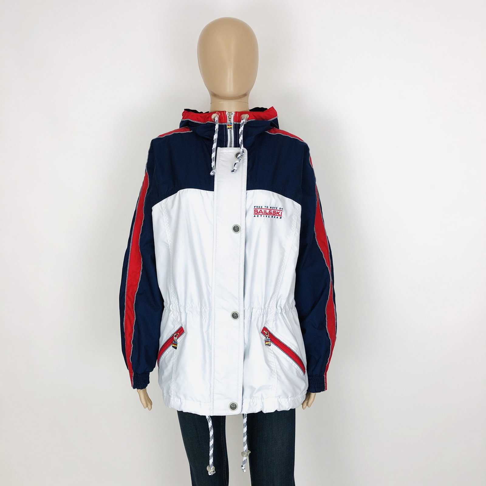 Vintage Women's Sail & Ski Jacket Size M: Size MediumArmpit to Armpit: 24 in.Total length: 28 in.