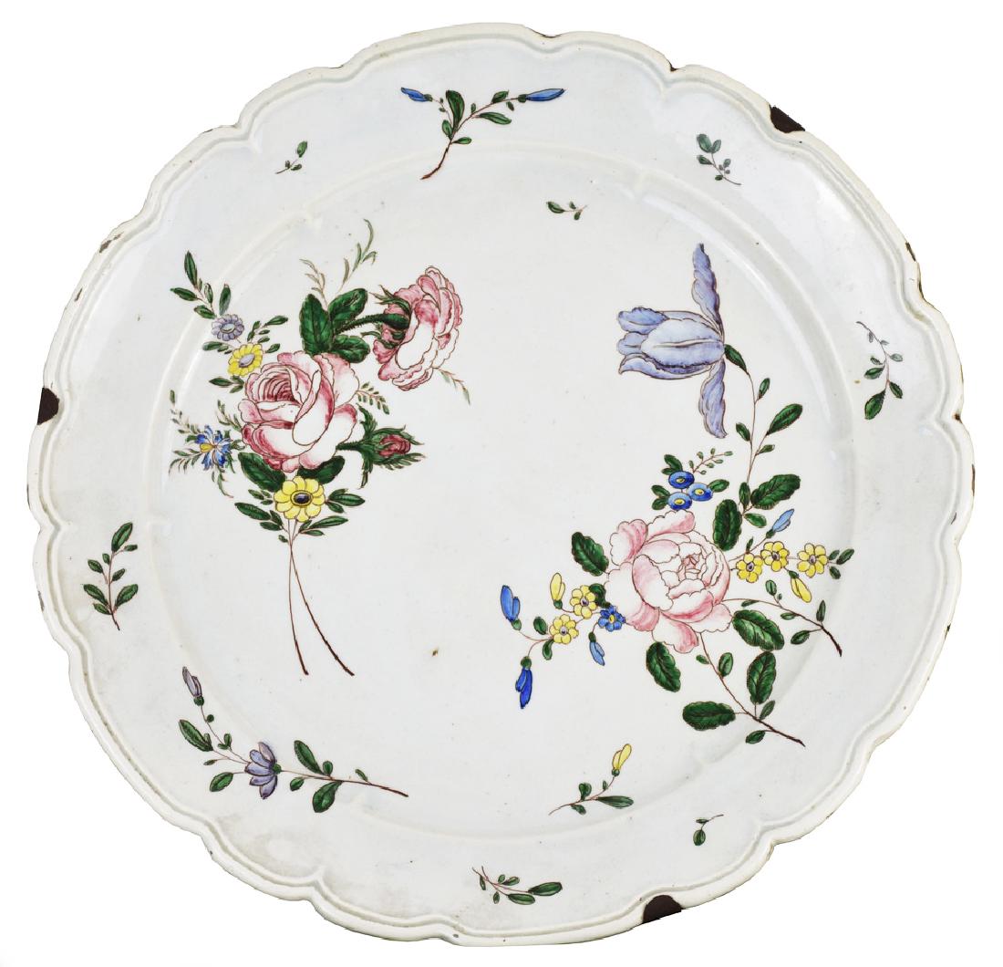 A LATE XVIII CENTURY ANTONIO FERRETTI MAIOLICA PLATE (1 of 2)