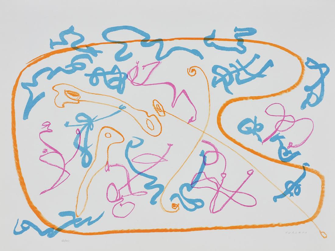 Giulio Turcato, Frammenti: Giulio Turcato Frammenti litografia su carta, cm 45x60 esemplare 60 di 100 sul fronte: firma eseguita nel 1969