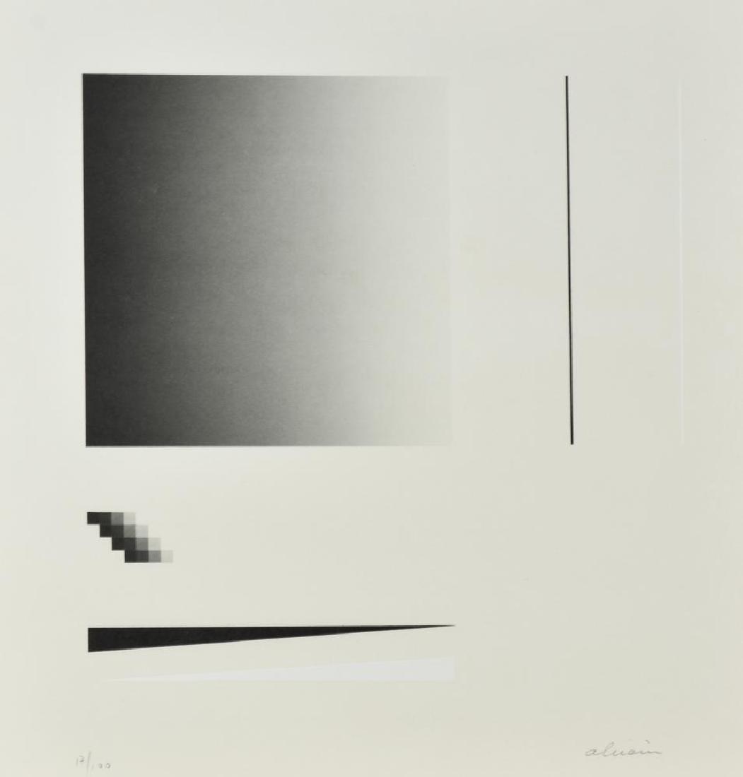 Getulio Alviani COMPOSIZIONE serigrafia su carta,: Getulio Alviani COMPOSIZIONE serigrafia su carta, foglio cm 32x32 sul fronte: firmato e numerato esemplare 17/100