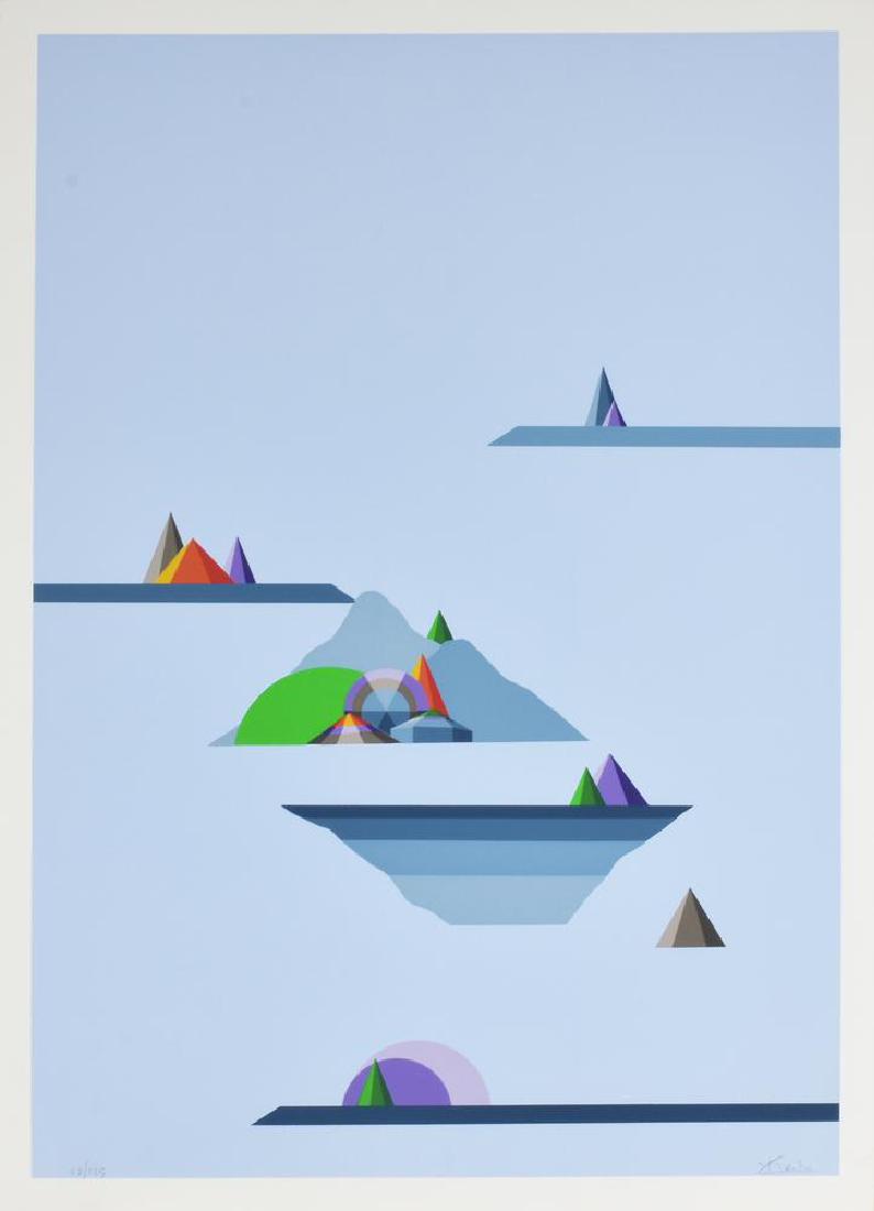 Keizo Morishita SENZA TITOLO serigrafia su carta, cm: Keizo Morishita SENZA TITOLO serigrafia su carta, cm 70x50 esemplare 97 su 125 sul fronte: firma