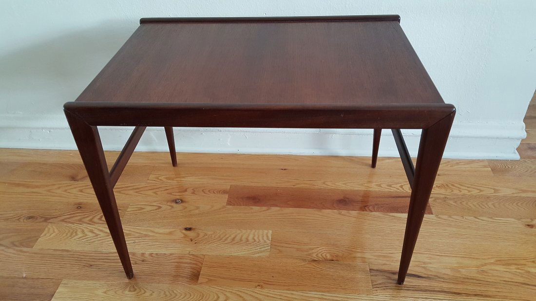 Wooden Side Table (American, 1960's) (1 of 2)