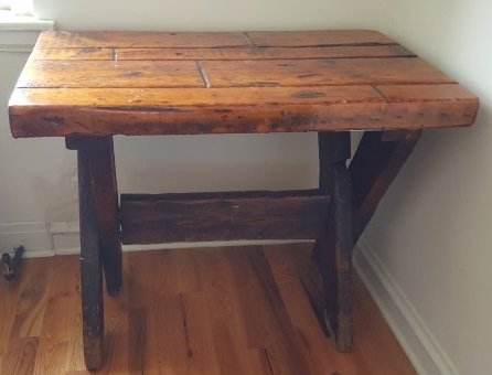 Unique School crossleged table 19th C (1 of 7)