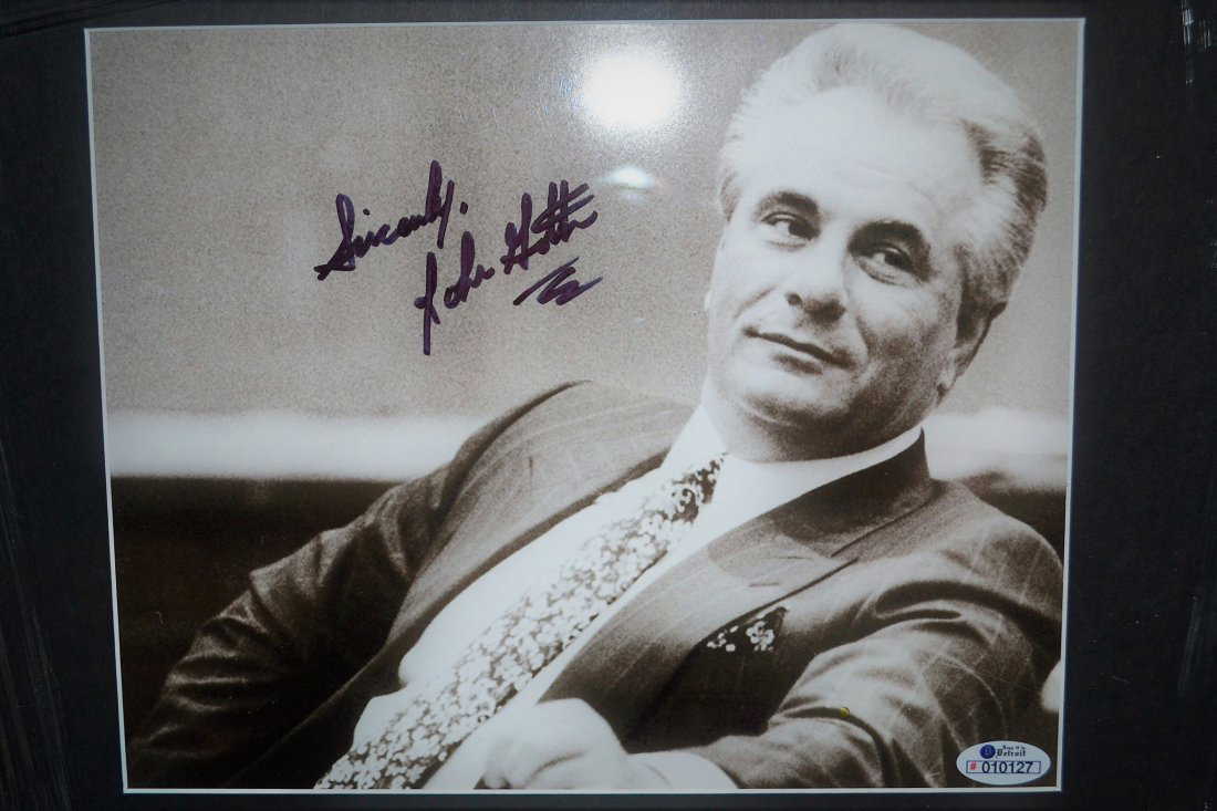 John Gotti Autograph Photo Sign Mob
