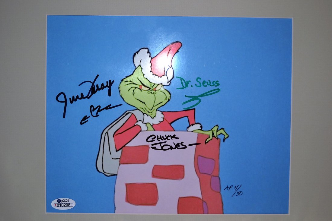 The Grinch Autograph Cel. Dr Seuss Cel. Dr Seuss Grinch (1 of 4)