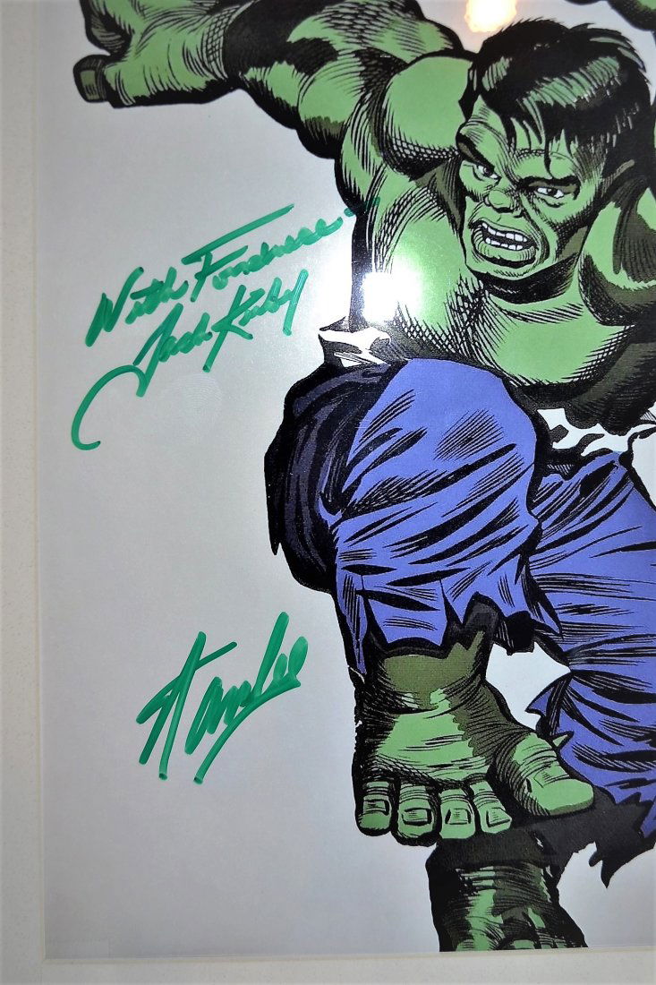 The Hulk Cel Sign by Stan Lee and Jack Kirby. Marvel ce (1 of 4)