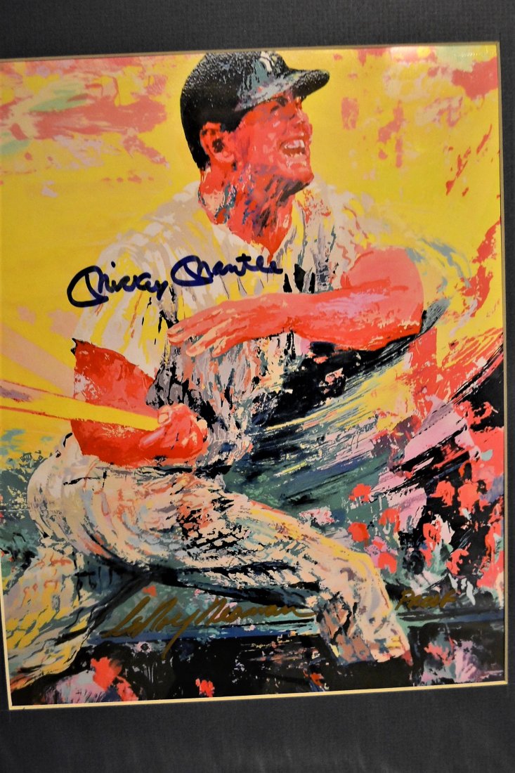 Mickey Mantle Autograph Photo, Leroy Neiman Mantle Sign (1 of 5)