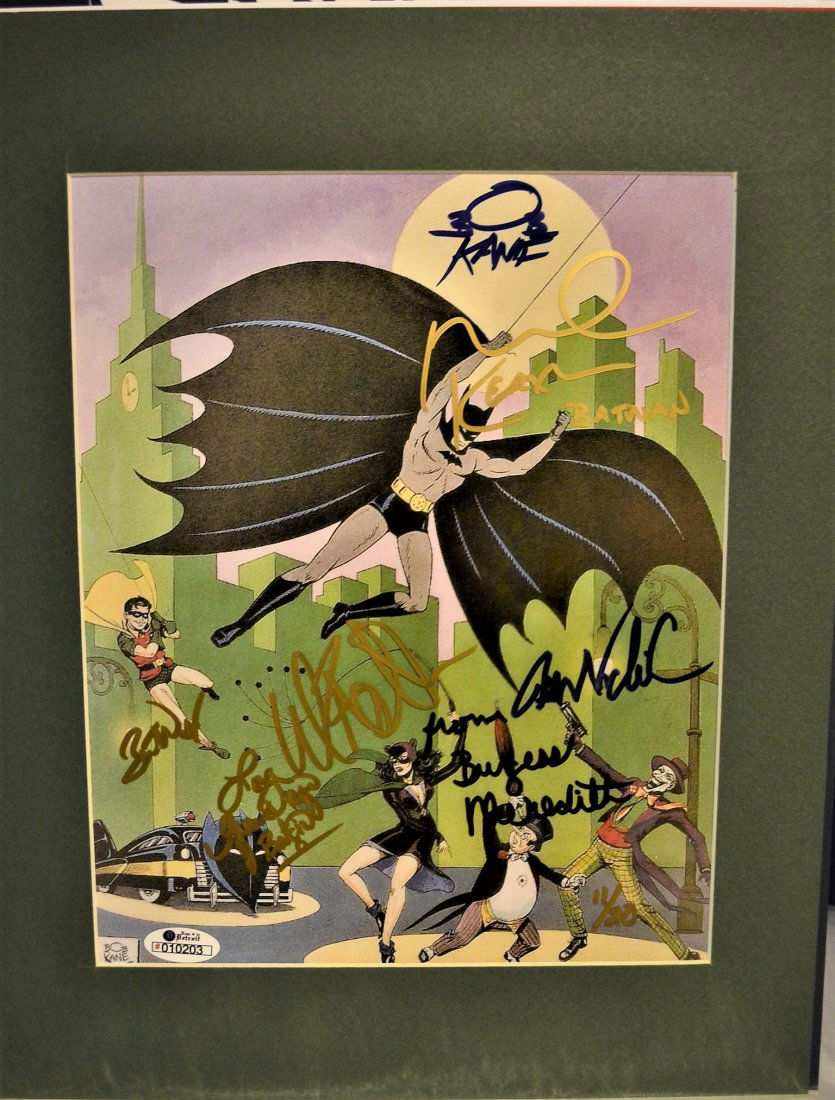 Batman Animation Cell. Bob Kane Sign Batman cell (1 of 3)