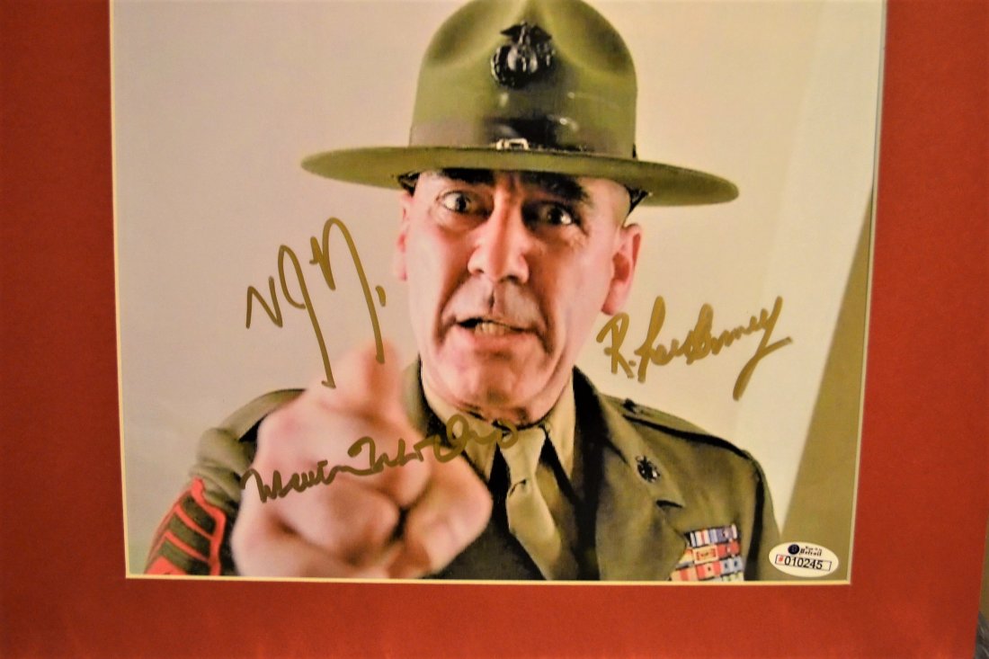 Full Metal Jacket Autograph Photo. R Lee Emery sign (1 of 2)