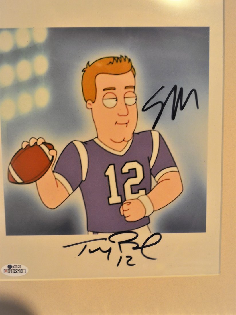 Tom Brady Family Guy Animation Cell. Tom Brady Sign (1 of 5)