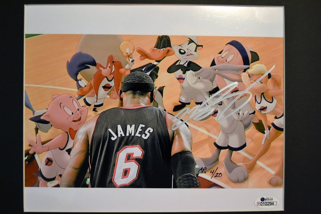 Lebron James Autograph Cell, Lebron James Sign Cell (1 of 5)