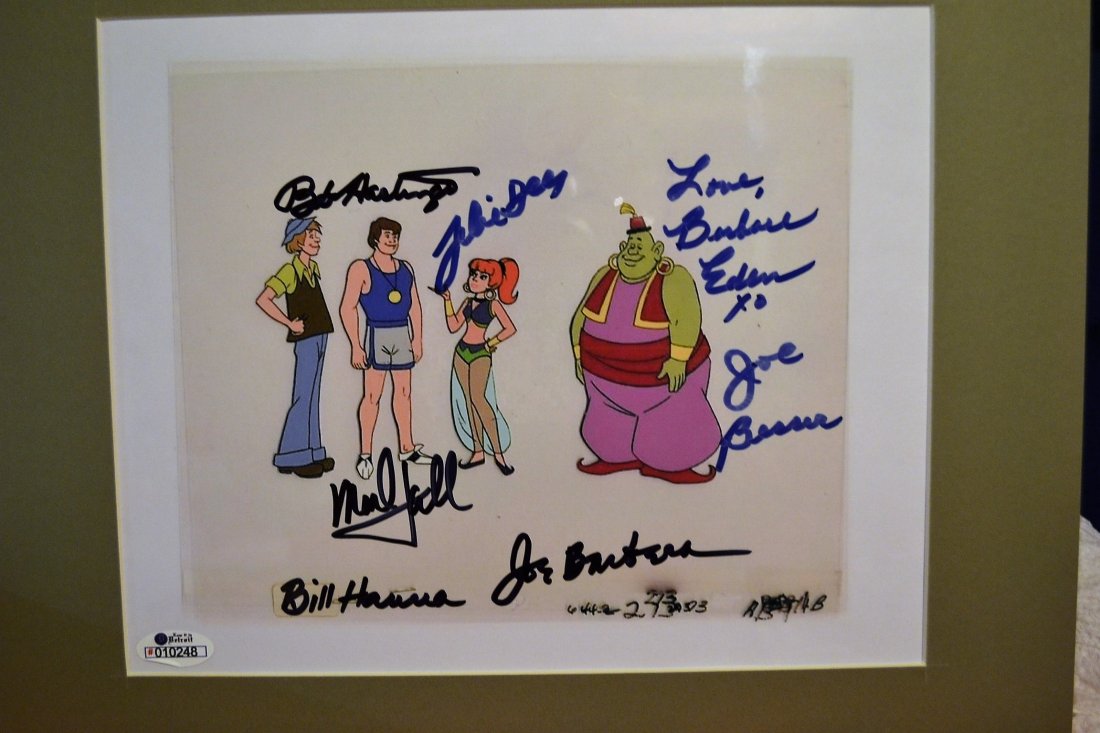 Jeanie Animation Cell, Hanna and Barbera Sign Cell (1 of 6)