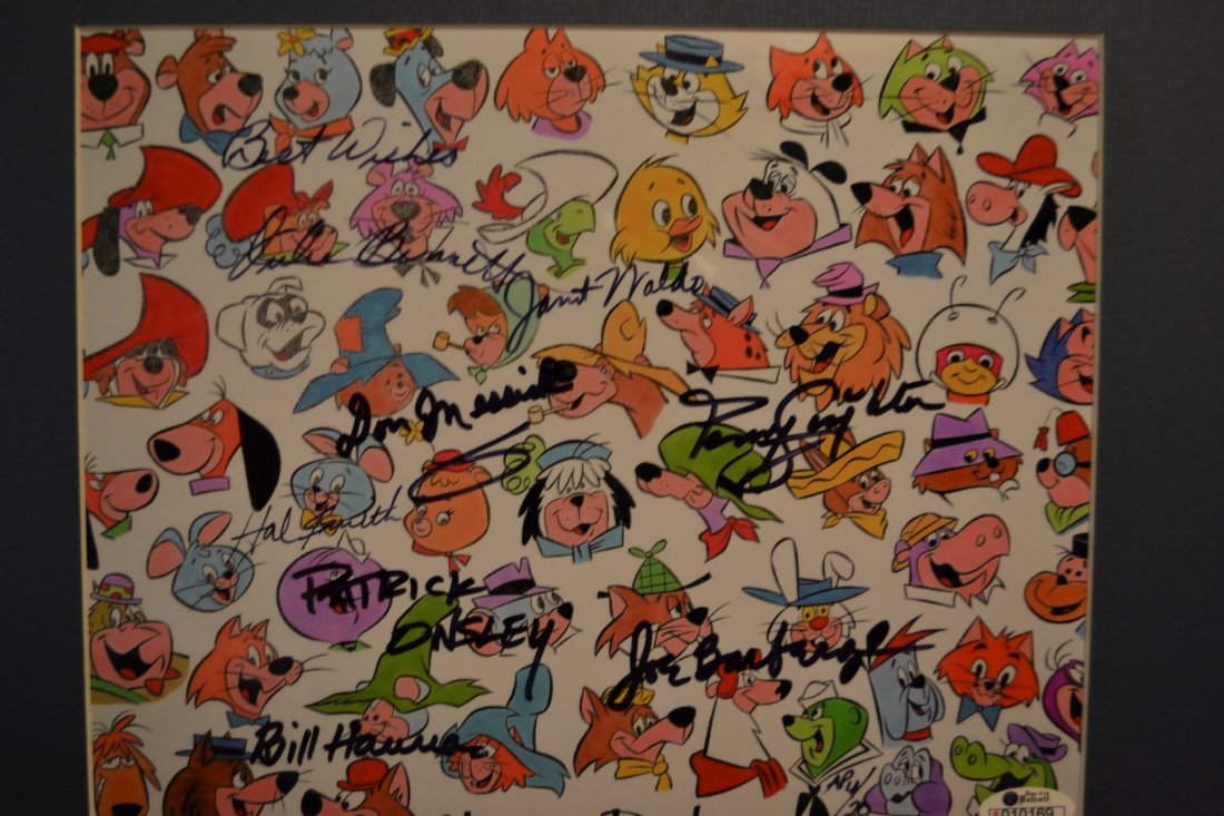 Hanna and Barbera Sign cell , Yogi Bear, Wally Gator (1 of 3)