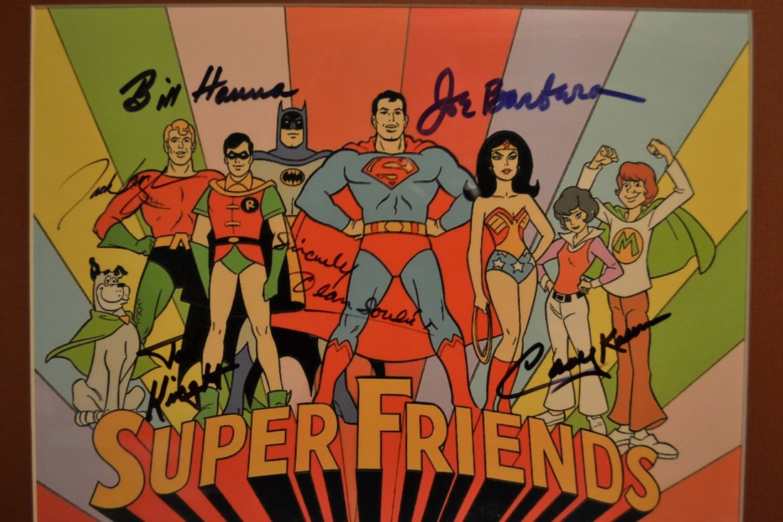Super friends Animation Cell , Hanna and Barbera Sign (1 of 3)