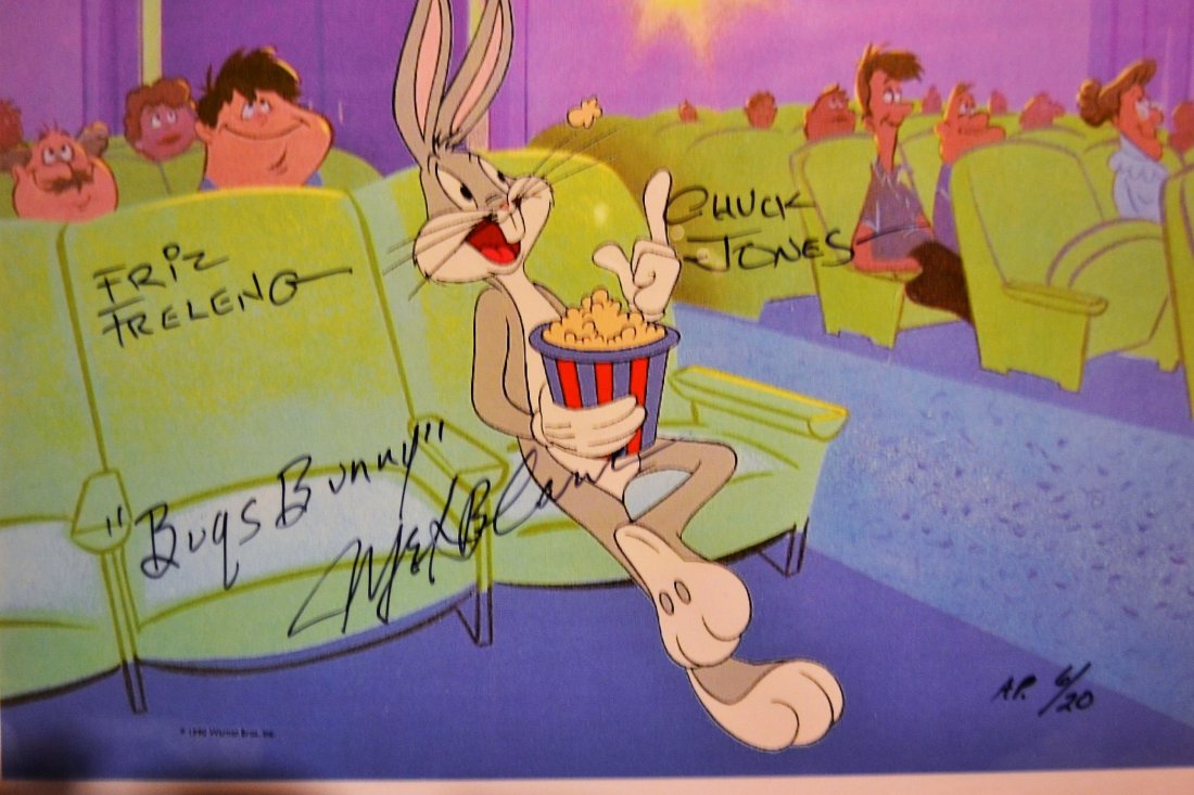 Bugs Bunny Animation Cell Sign, Mel Blanc, Chuck Jones, (1 of 4)