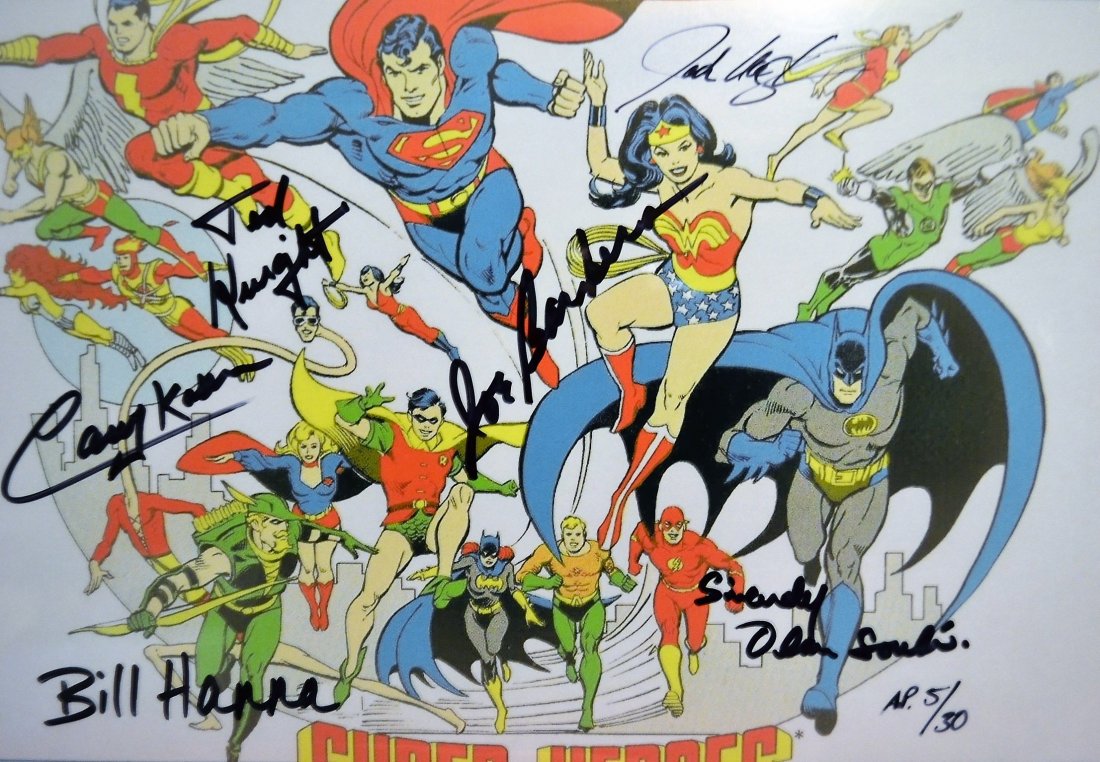 Superhero Hanna Barbera Sign Animation Art , Batman, (1 of 4)