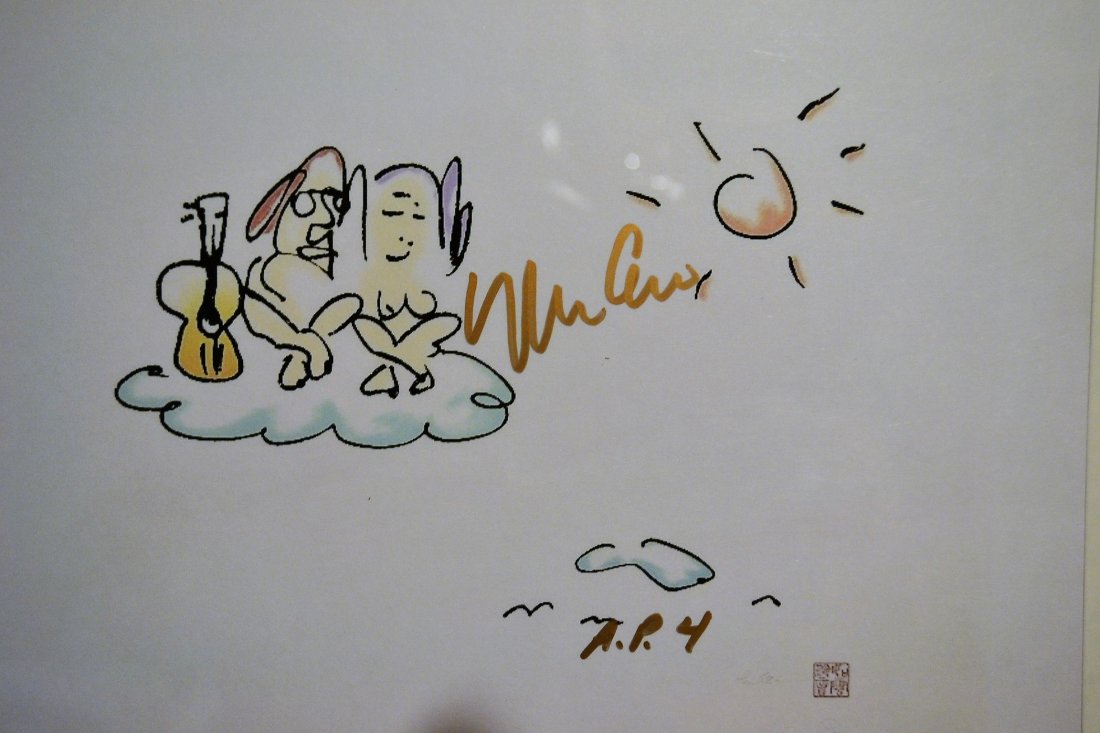 John Lennon Art Work , John Lennon Yoko Ono sign Art (1 of 4)