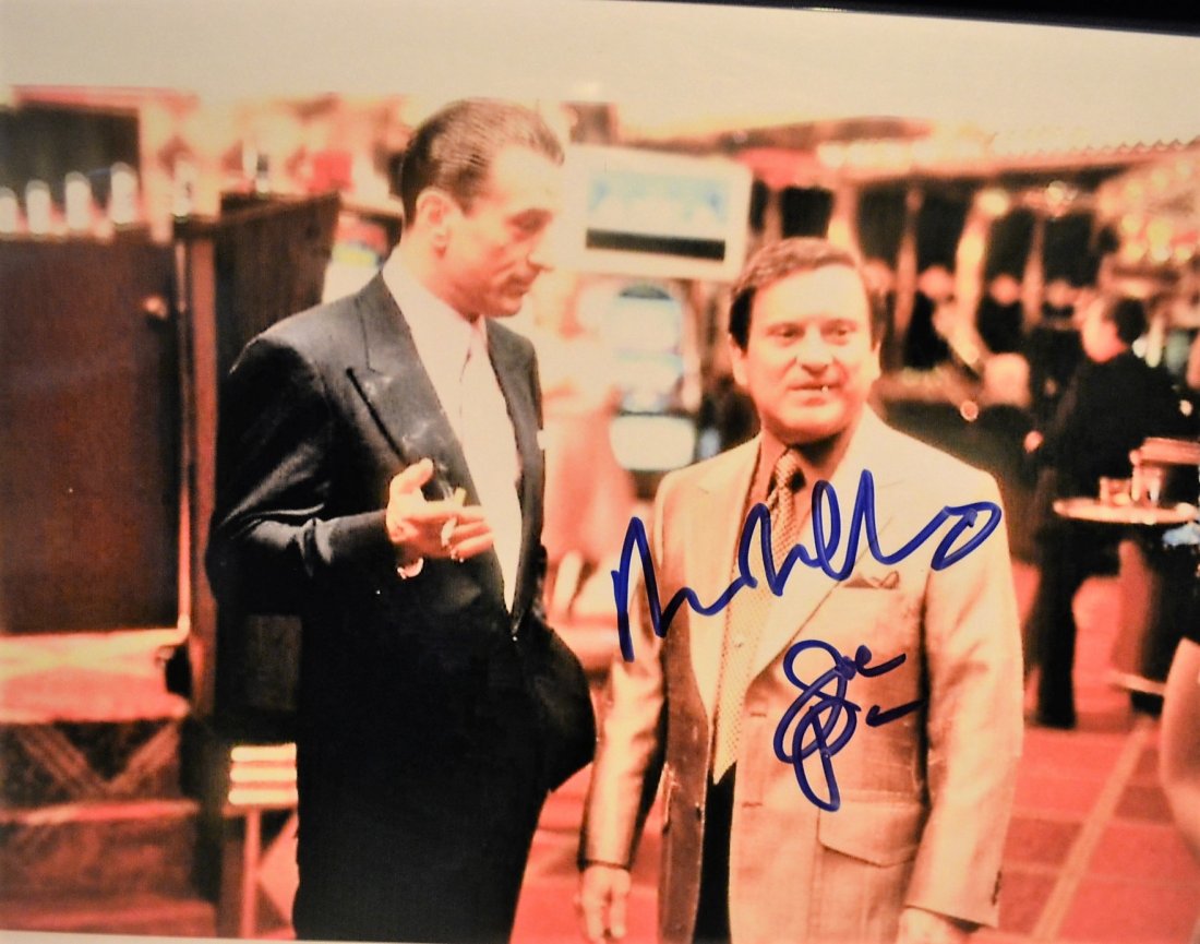 Casino Cast Sign Photo , Casico Autograph Deniro ,Pesci: awesome in person sign photo from Casino.. sign Boldly by Joe Pesci and Robert De Niro … awesome cool pic... Sign In person. All items will be ship Insured... all items are Fully Certified. all item