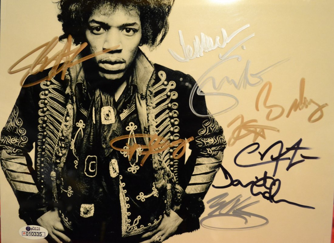 Rock Hall of Fame Autograph , Jim Hendrix Sign Photo (1 of 5)