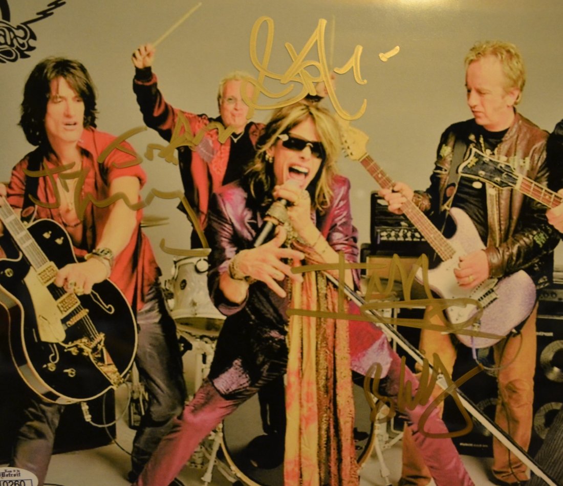 Aerosmith Autograph Photo, Aerosmith Sign Photo, Rock (1 of 4)