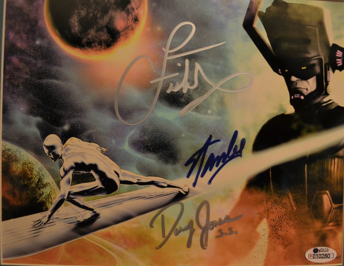 Stan Lee Autograph Silver Surfer Art, Stan Lee Sign Art (1 of 4)