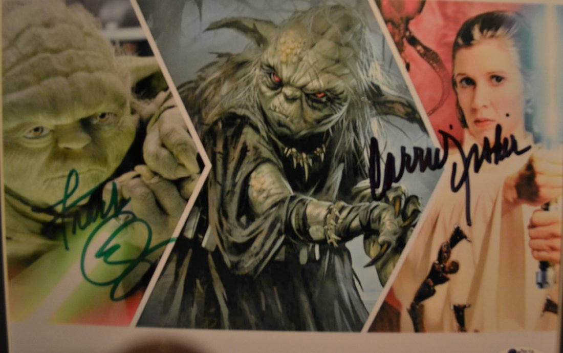 Star Wars Autograph Photo, Star Wars Sign Photo, Fisher (1 of 4)