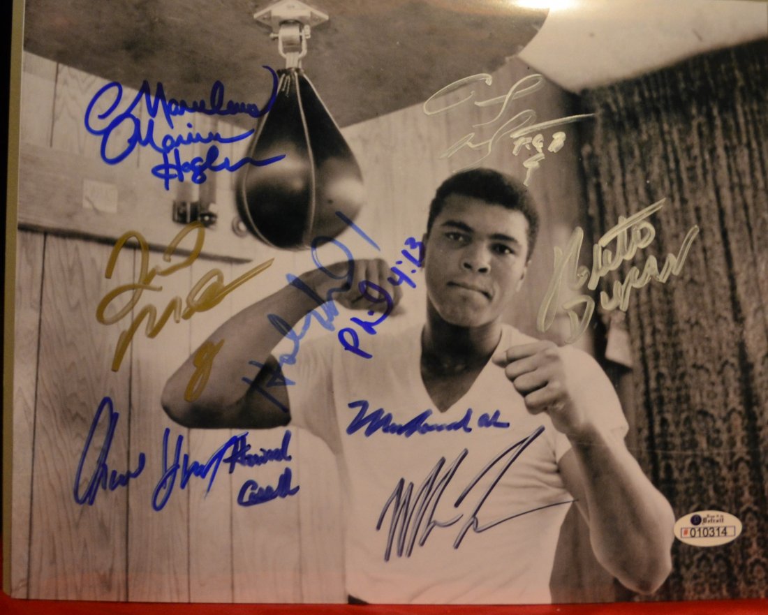 Boxing Greats Autograph, Mike Tyson, Muhammad Ali Sign (1 of 3)