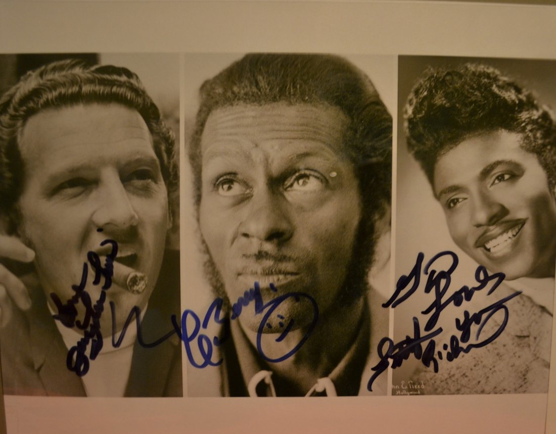 Chuck Berry , Jery Lee Lewis , Litle Richard Autograph (1 of 5)