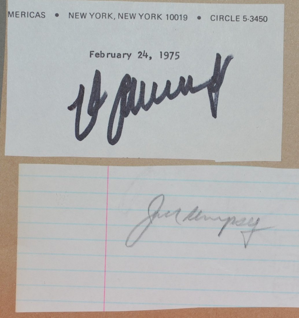 Max Schmeling Jack Dempsey Autograph , Boxing Autograph (1 of 4)